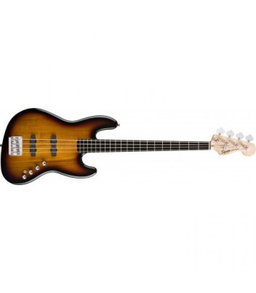 Squier Deluxe Jazz Bass IV Active (4 String) Guitar - Sunburst