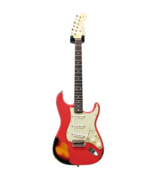 Fender Custom Shop 60s Strat Relic Fiesta Red over 3 Tone Sunburst