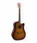 Washburn WMJ7ATBM Mini Jumbo Solid Spruce TOP Satin Tobacco Burst