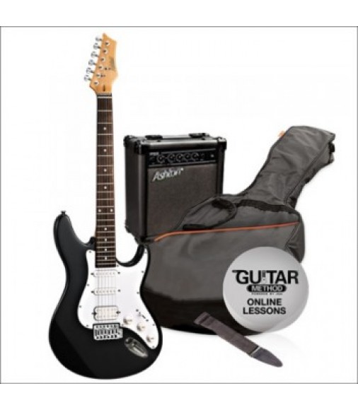 Ashton AG232 Beginners Electric Guitar Starter Pack (black)