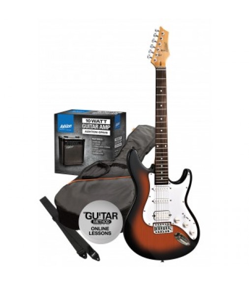 Ashton AG232 Beginners Electric Guitar Starter Pack (Tobacco Sunburst)