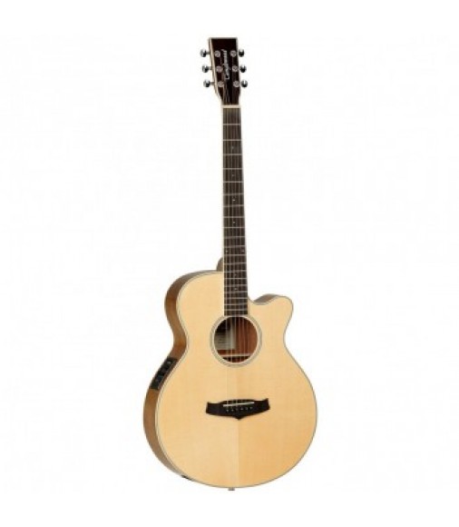 Tanglewood TSF CE FM Super Folk, Flame Mahogany Body