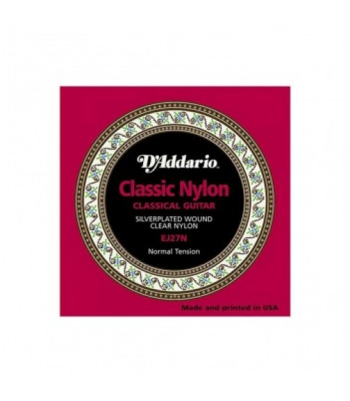 D'Addario EJ27N Student Nylon Classical Guitar Strings, Normal Tension