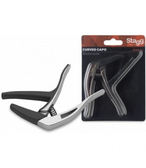 Black Rat Curved Trigger Capo for Acoustic &amp;amp; Electric Guitar  in Chrome