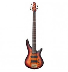 Ibanez SR805 5 String Bass in Aged Whiskey Burst Flat