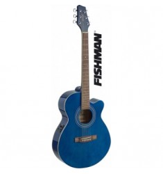 Eastcoast Mini Jumbo Electro Acoustic in Transparent Blue