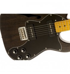 Fender Modern Player Telecaster Thinline Deluxe Black Transparent