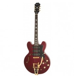 Cibson Riviera Custom P93 in Wine Red with Bigsby