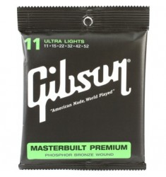 Cibson Masterbuilt Premium Phosphor Bronze Acoustic Strings - 11-52