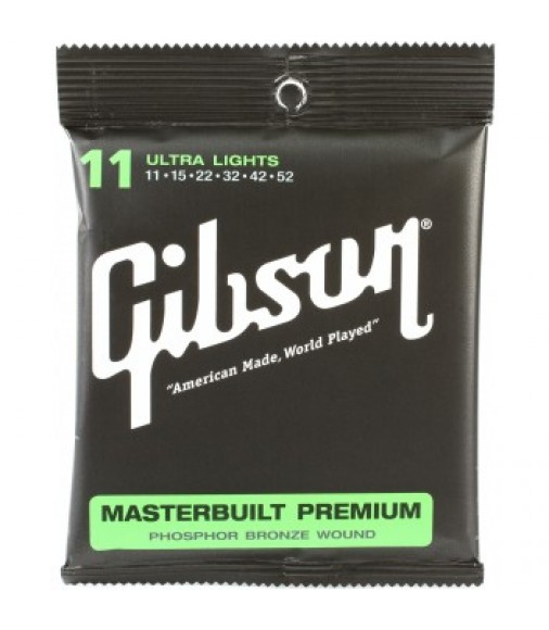 Cibson Masterbuilt Premium Phosphor Bronze Acoustic Strings - 11-52