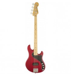 Squier Deluxe Dimension Bass IV Crimson Red Transparent