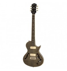 Cibson Blueshawk Deluxe Semi Hollowbody, Trans Black