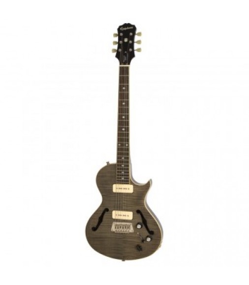 Cibson Blueshawk Deluxe Semi Hollowbody, Trans Black