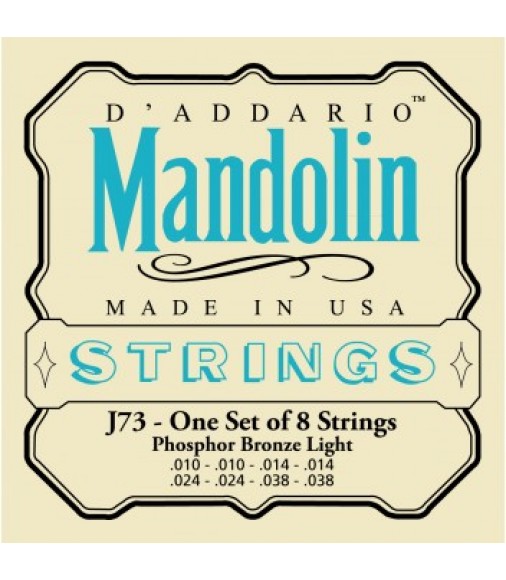 D'Addario EJ73 Light Mandolin Strings 10-38