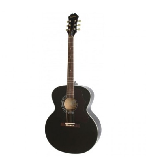 Cibson Ltd Ed EJ-200 Artist Flame Top, Trans Black