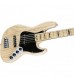 Fender American Elite Jaz Bass V Ash MN in Natural