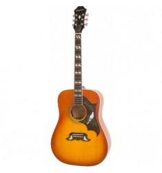 Cibson Dove Pro Electro Acoustic Guitar, Cherry Sunburst