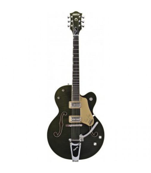 Gretsch G6120SSUGR Brian Setzer Nashville Guitar in Green Tiger Flame