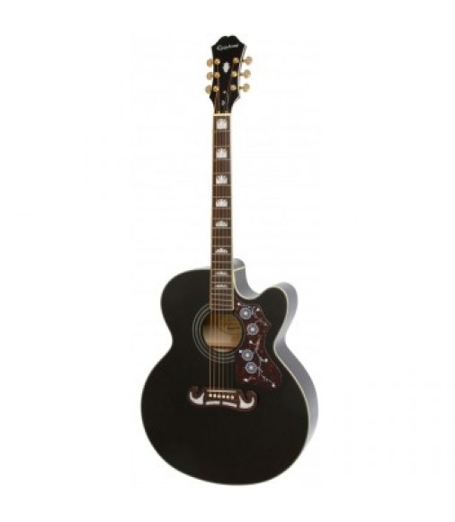 Cibson EJ-200CE Electro Acoustic Guitar, Black