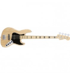 Fender American Elite Jazz Bass Ash MN in Natural