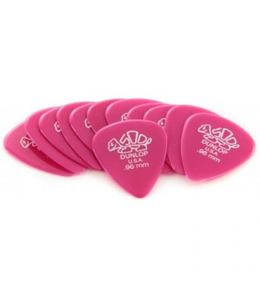 Dunlop 41P96 Delrin Dark Pink Heavy Picks 0.96mm (12 Pack)