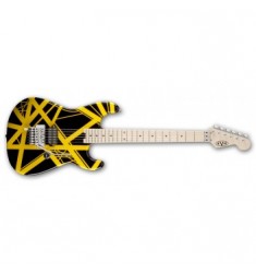 EVH ART Series Electric Guitar Black With Yellow Stripes