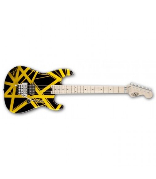 EVH ART Series Electric Guitar Black With Yellow Stripes