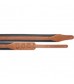 Stagg Carved Leather 2.8&quot; Bush Natural / Black
