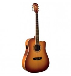 Washburn WD7SCE Cutaway Electro-acoustic Guitar Natural Gloss