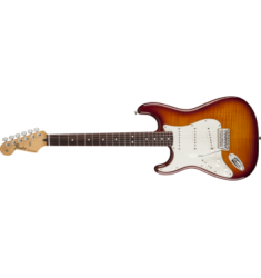 Fender Standard Strat Plus Top Left Handed Guitar in Tobacco Sunburst
