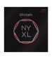 D'Addario NYXL1052 Guitar Strings, Light Top / Heavy Bottom, 10-52