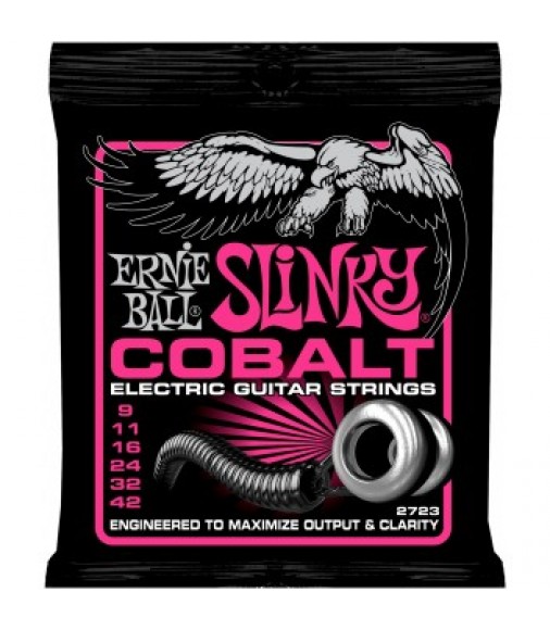 Ernie Ball 2723 Cobalt Super Slinky 9-42 Electric Guitar Strings