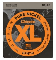 D'Addario EPN110 Electric Guitar Strings, Regular Light, 10-45