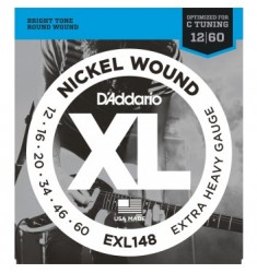 D'Addario EXL148 Wound Electric Guitar Strings, Extra-Heavy, 12-60