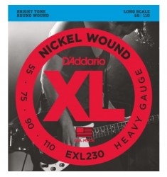 D'Addario EXL230 Wound Bass Guitar Strings, Heavy, 55-110, Long Scale