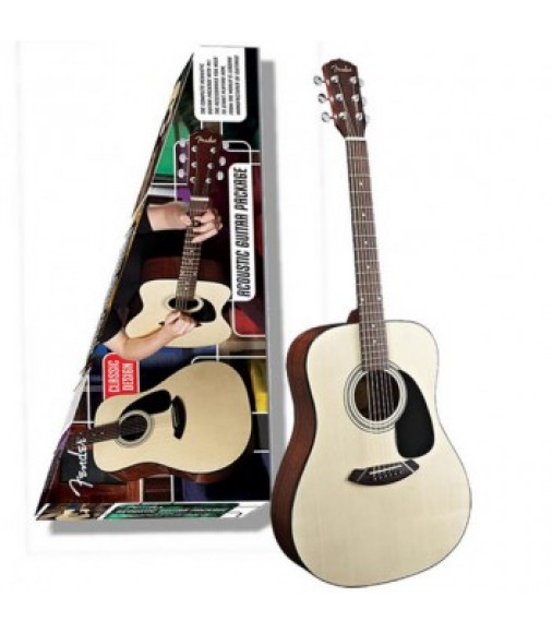 Fender CD-60 V2 Acoustic Guitar Package in Natural