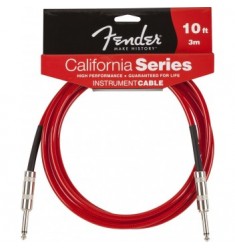Fender California Series Guitar Cable 3m in Red