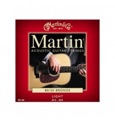 Martin M140 Bronze Light Acoustic Guitar Strings 12-54