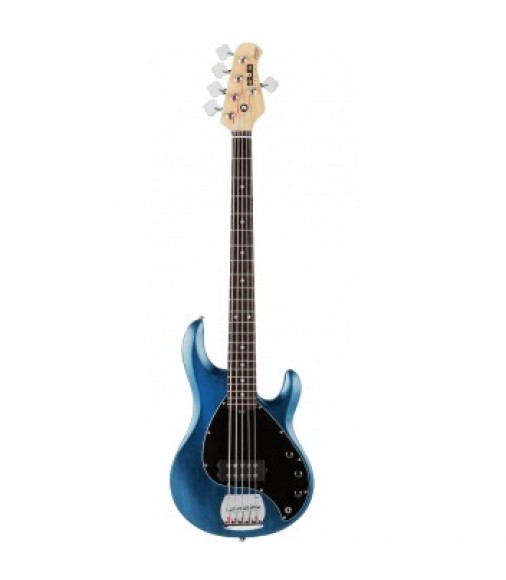 Musicman Sterling SUB RAY 5-string Bass Guitar, Rosewood - Trans Blue