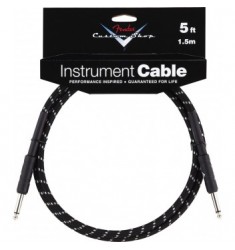 Fender Custom Shop 1.5m Instrument Cable Black Tweed