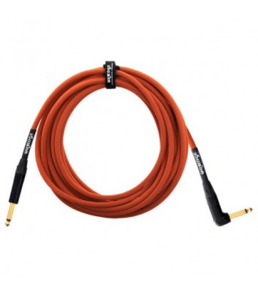 Orange 6m Angled Instrument Cable