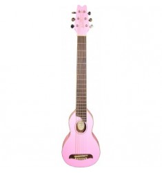 Washburn Rover Travel Acoustic Guitar in Pink