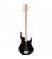 Sterling by Musicman SUB RAY5 5 String Bass Guitar Black