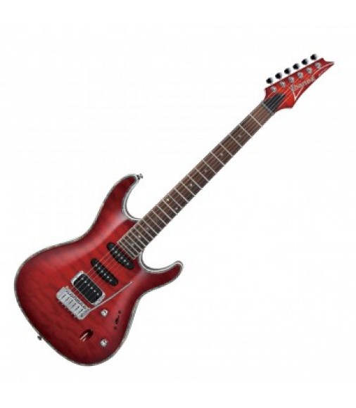 Ibanez SA360 Quilted Electric Guitar Transparent Red Burst