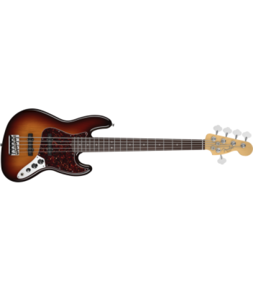 Fender American Standard Jazz V 5 String Bass in 3-Colour Sunburst