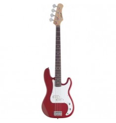 Eastcoast P300 Electric Bass Guitar in Trans Red