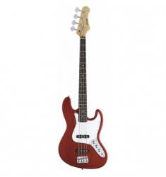 Eastcoast B300 J Bass Electric Bass Guitar in Trans Red