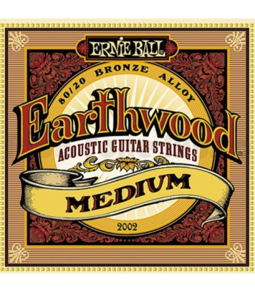 Ernie Ball  2002 Earthwood Medium Acoustic Guitar Strings