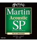 Martin MSP3000 Extra Light Acoustic Guitar Strings .010-.047