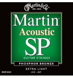 Martin MSP4000 Phosphor Bronze Extra Light Acoustic Strings .010-.047